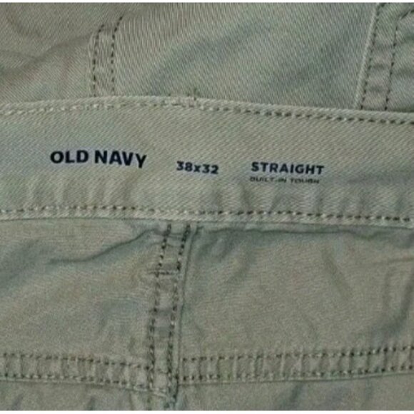 Old Navy Mens BEIGE Straight Built In Tough Jeans 38x32 - Picture 6 of 6